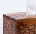 Wooden office tissue box